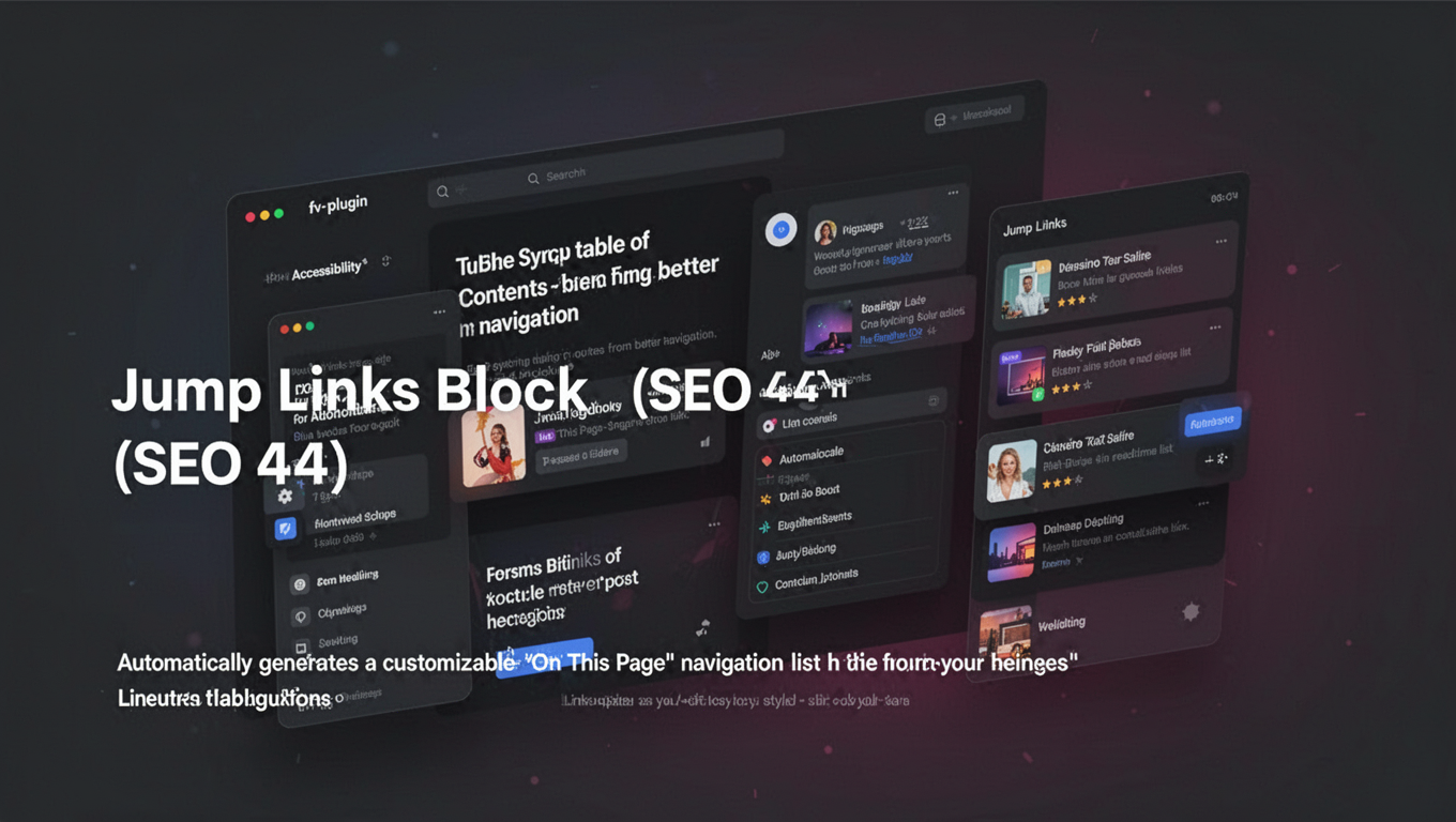 Preview of Jump Links Block (SEO 44)