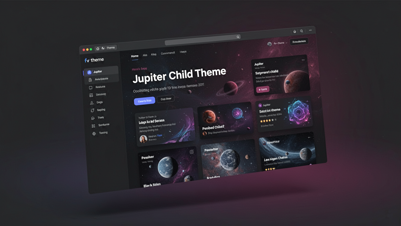 Preview of Jupiter Child Theme