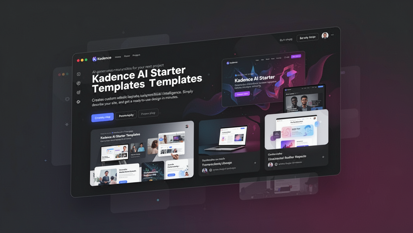 Preview of Kadence AI Starter Templates