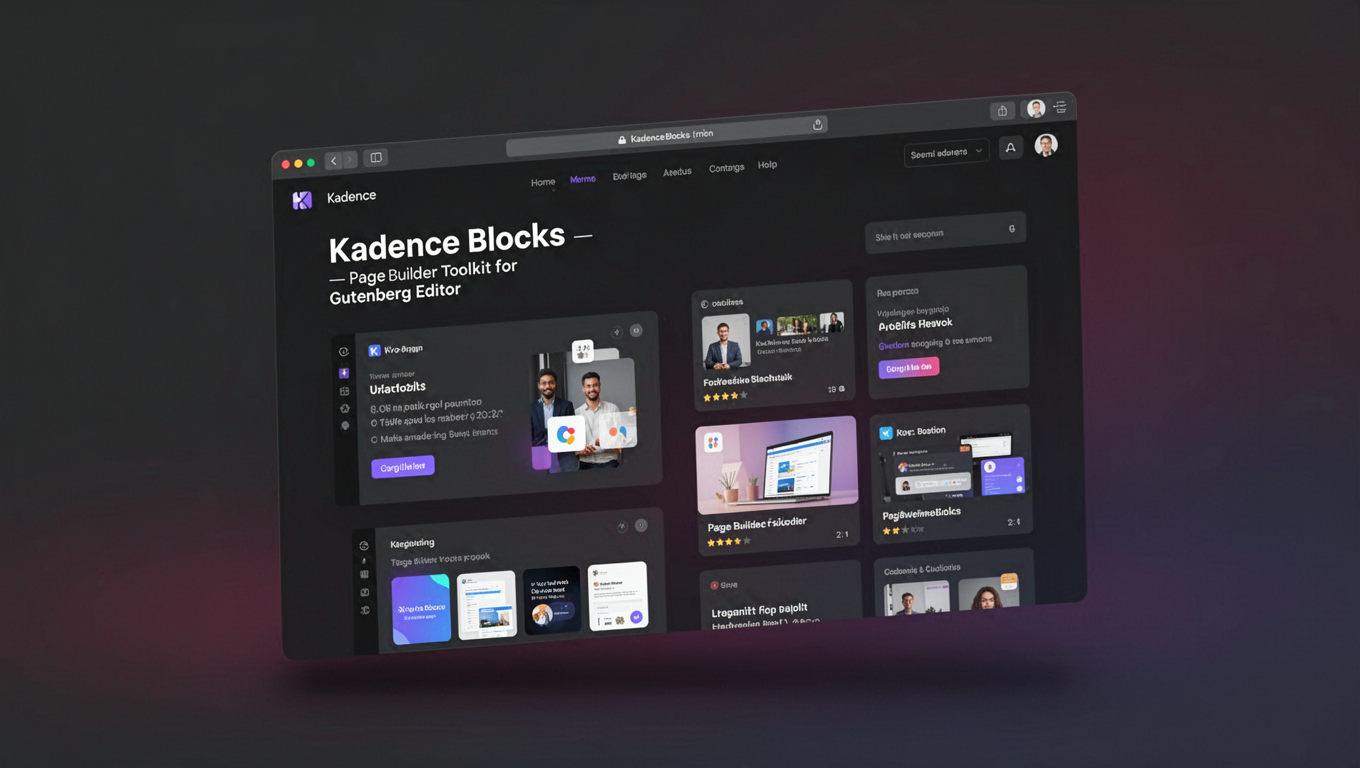 Preview of Kadence Blocks — Page Builder Toolkit for Gutenberg Editor