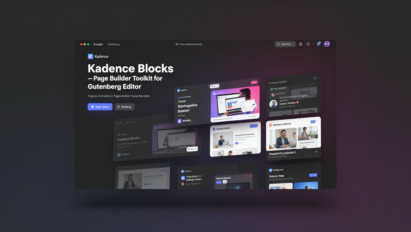 Preview of Kadence Blocks — Page Builder Toolkit for Gutenberg Editor