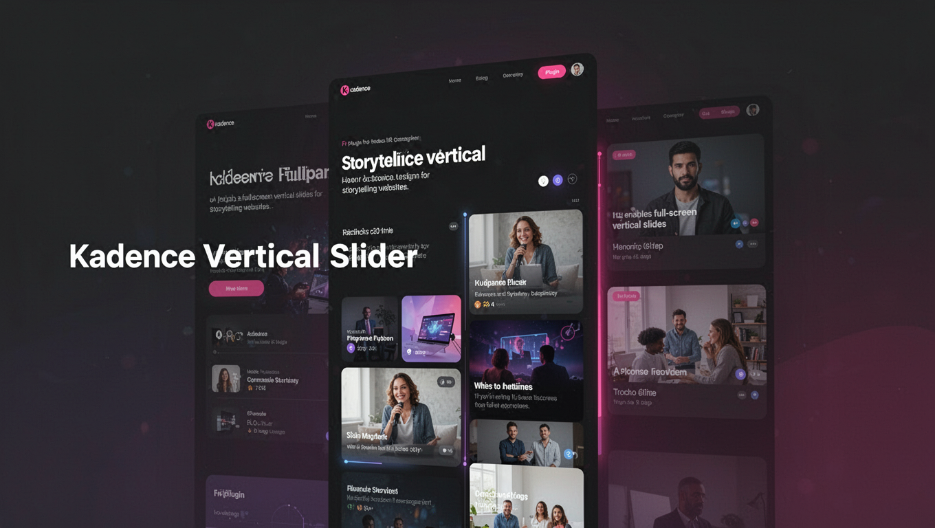 Preview of Kadence Fullpane Vertical Slider