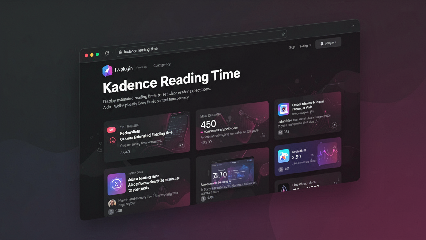 Preview of Kadence Reading Time