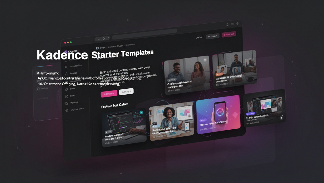 Preview of Kadence Starter Templates