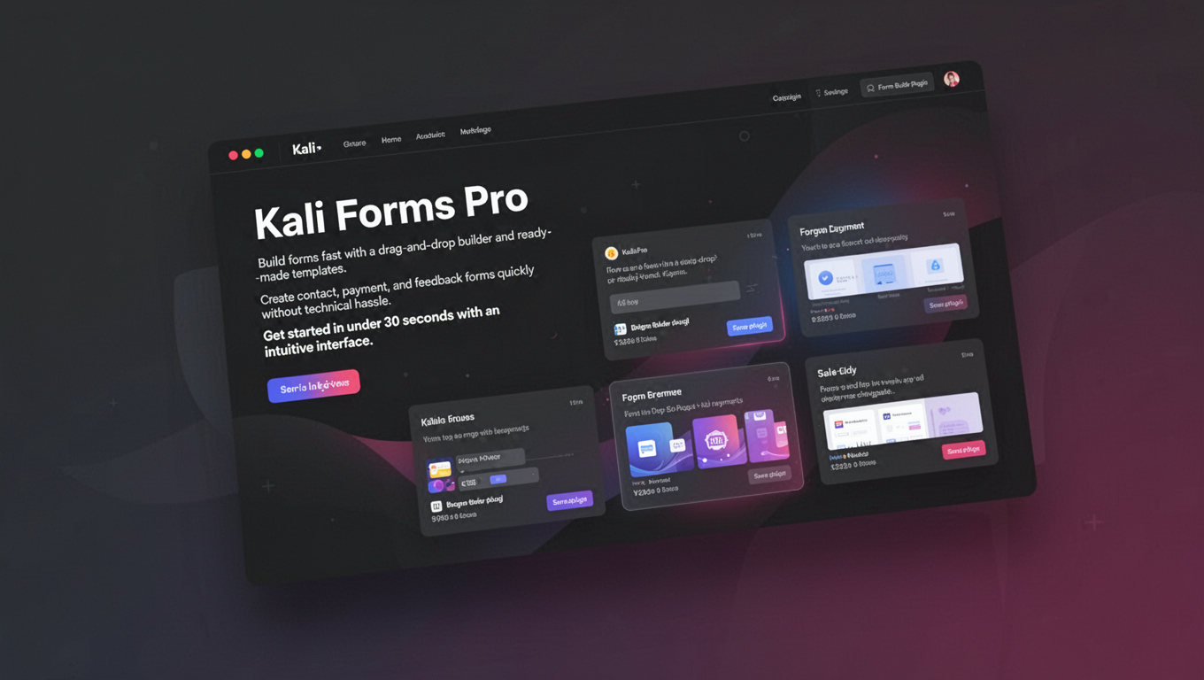Preview of Kali Forms Pro