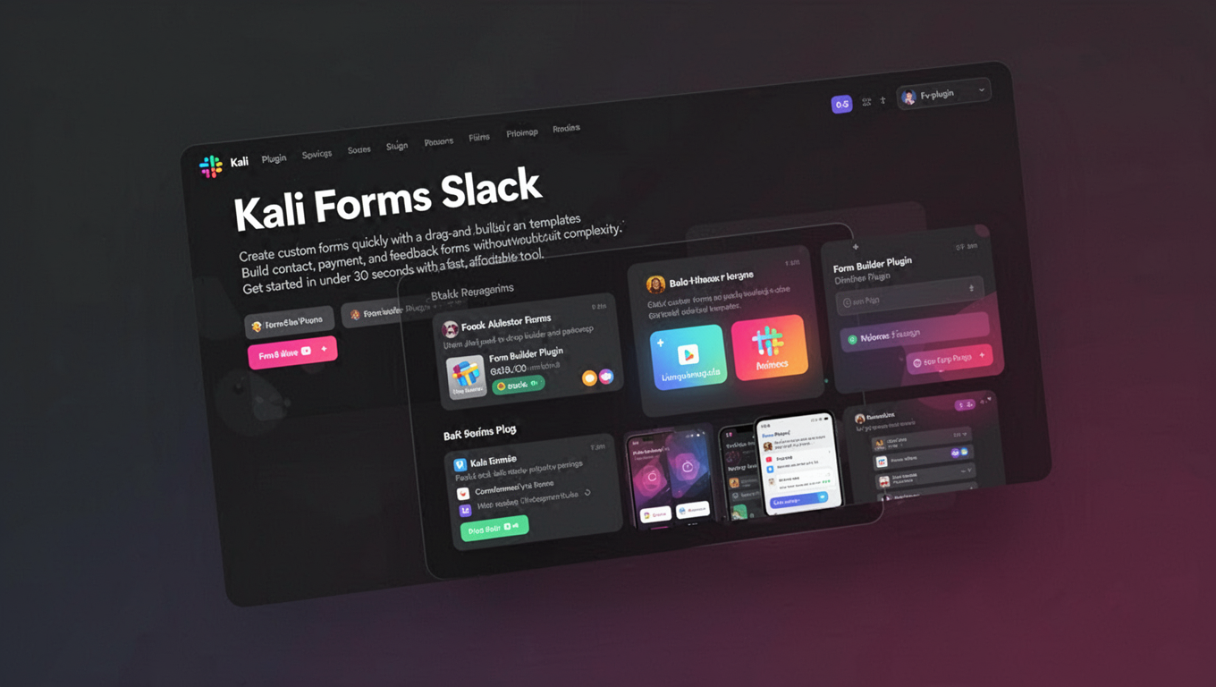 Preview of Kali Forms Slack