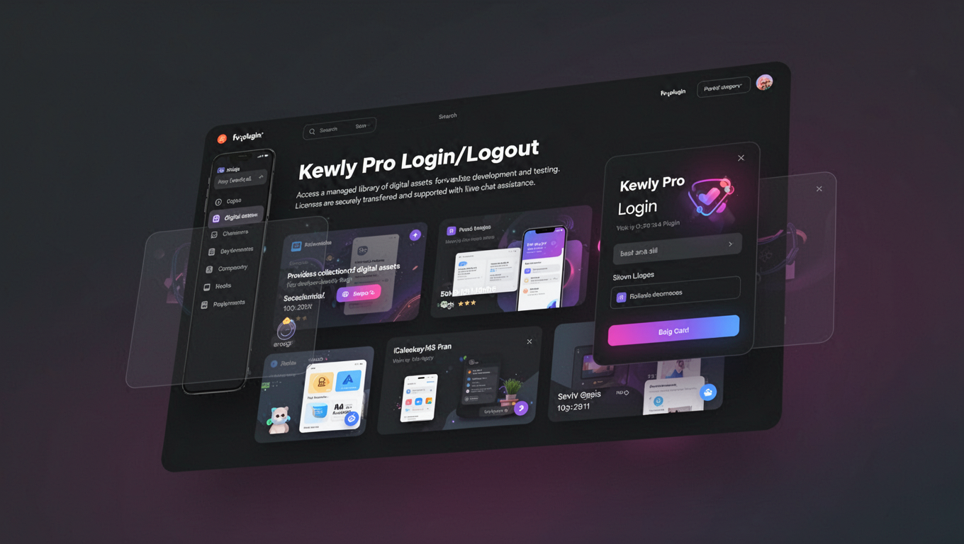 Preview of Kewly Pro Login/Logout