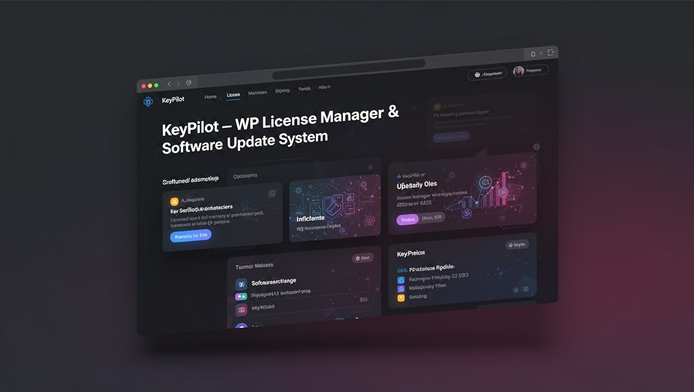 Preview of KeyPilot – WP License Manager & Software Update System