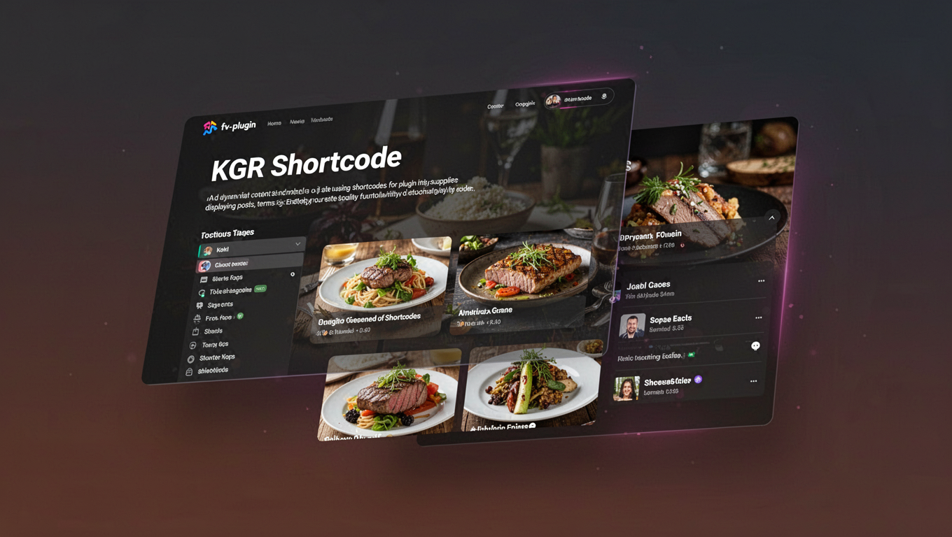 Preview of KGR Shortcode
