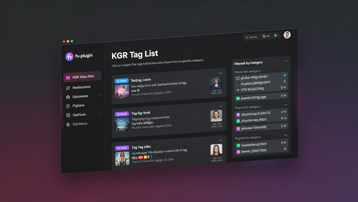 Preview of KGR Tag List