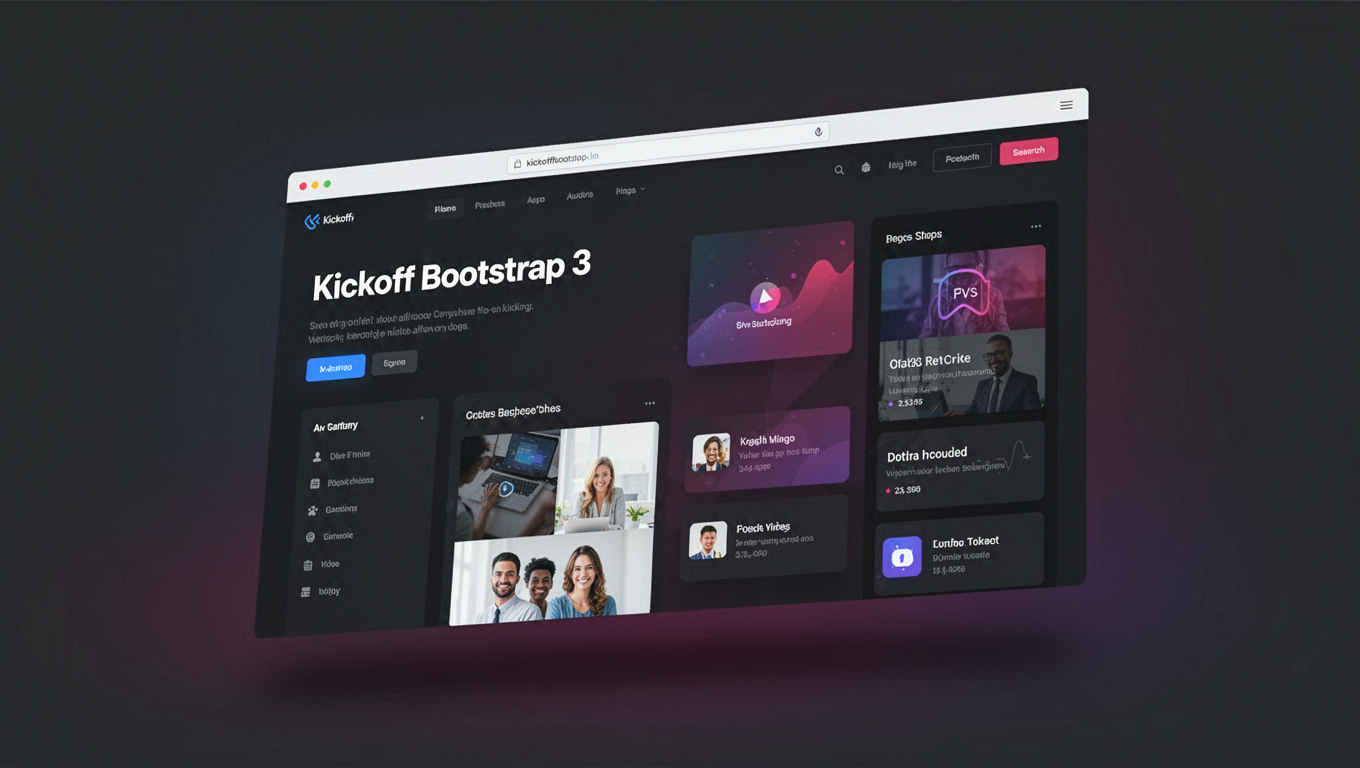 Preview of Kickoff Bootstrap 3
