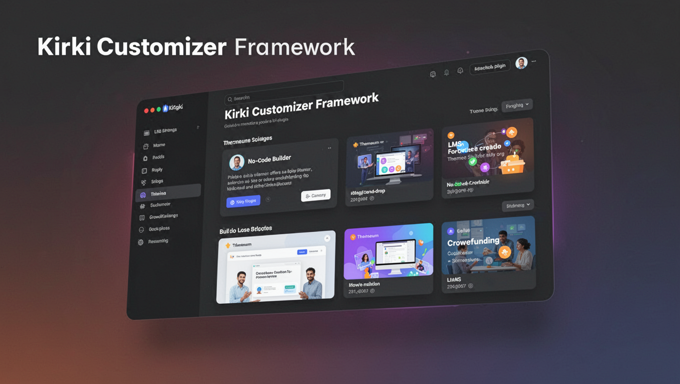 Preview of Kirki Customizer Framework