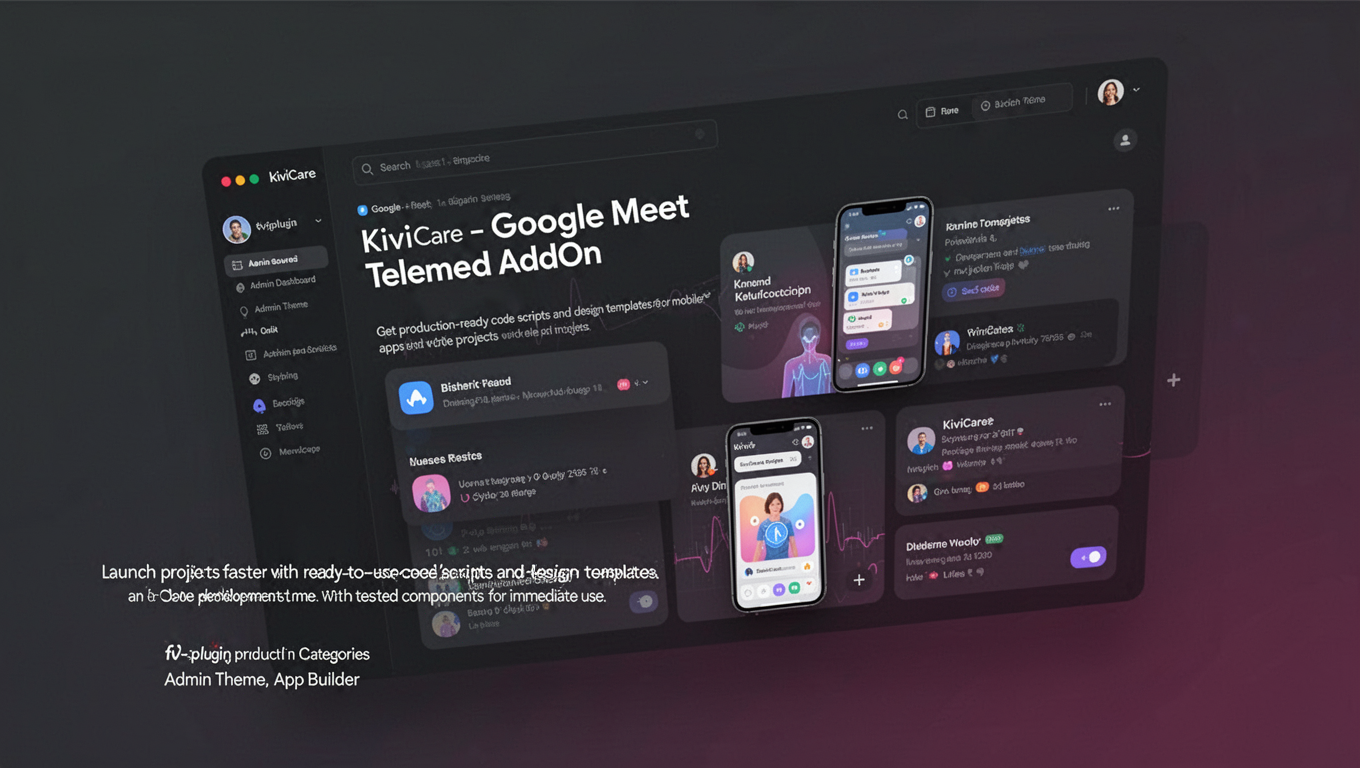 Preview of KiviCare - Google Meet Telemed AddOn