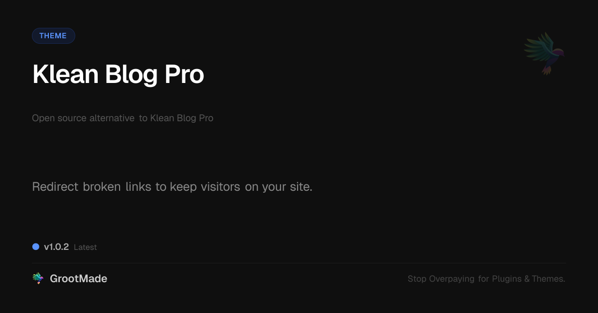 Preview of Klean Blog Pro