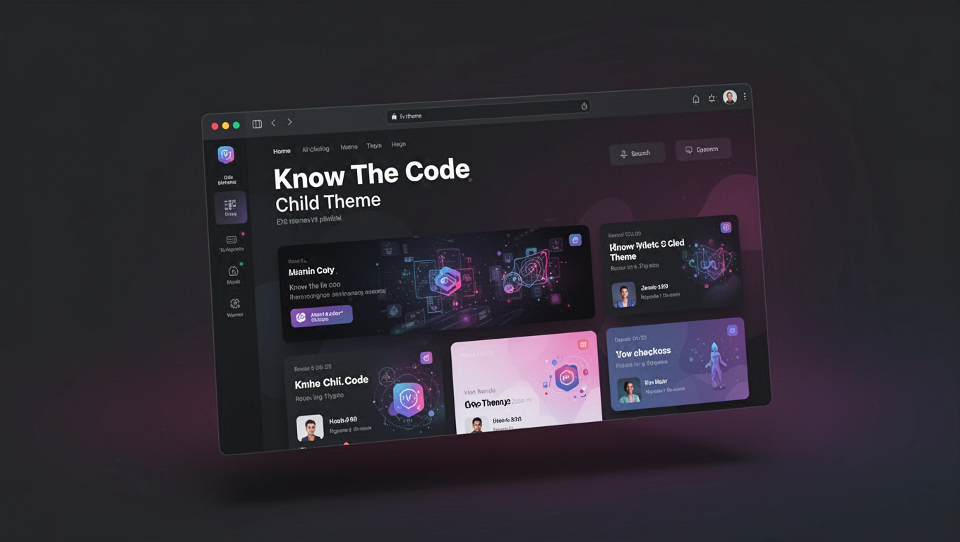 Preview of Know The Code Child Theme