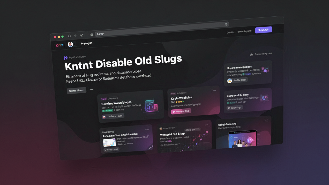 Preview of Kntnt Disable Old Slugs