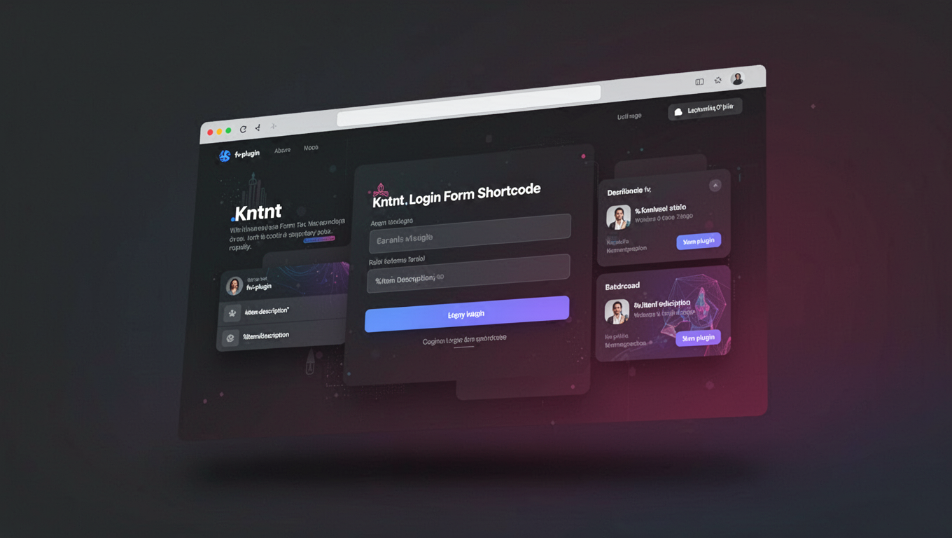 Preview of Kntnt Login Form Shortcode