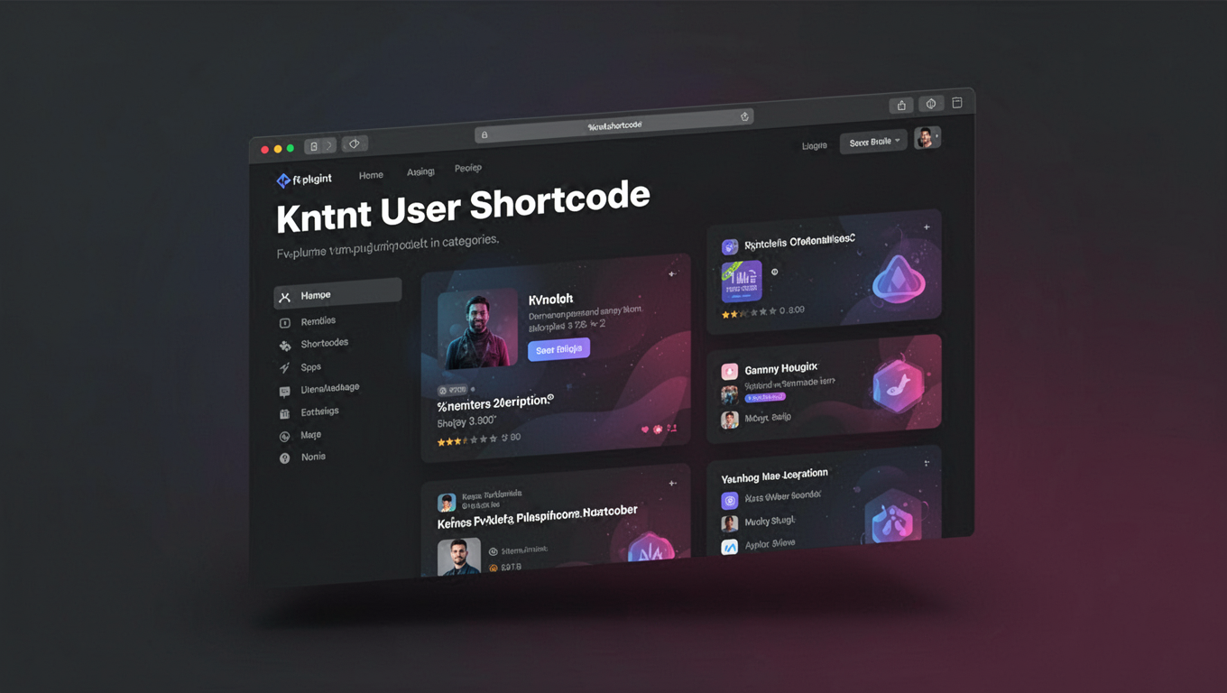Preview of Kntnt User Shortcode