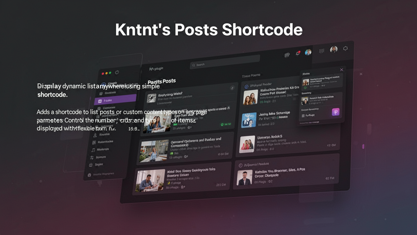 Preview of Kntnt's Posts Shortcode