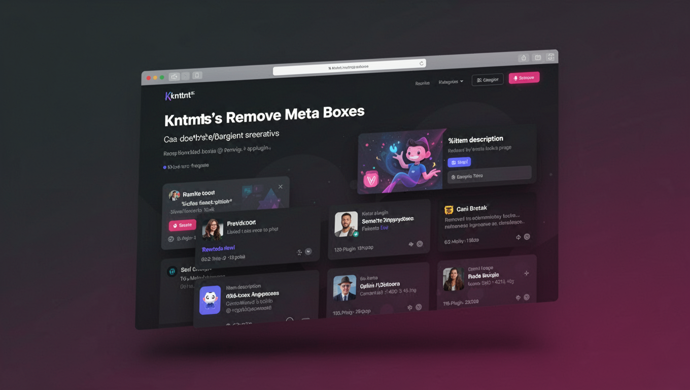 Preview of Kntnt's Remove Meta Boxes
