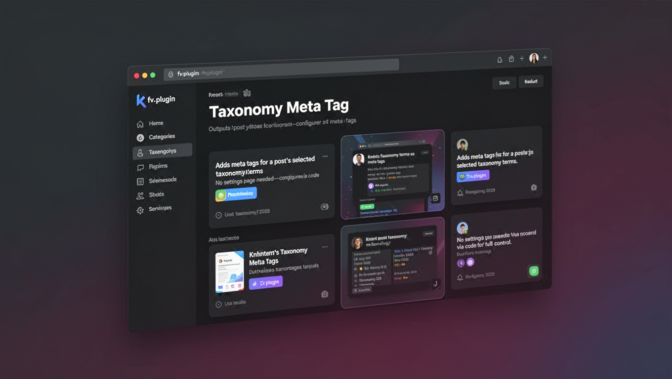 Preview of Kntnt's Taxonomy Meta Tag