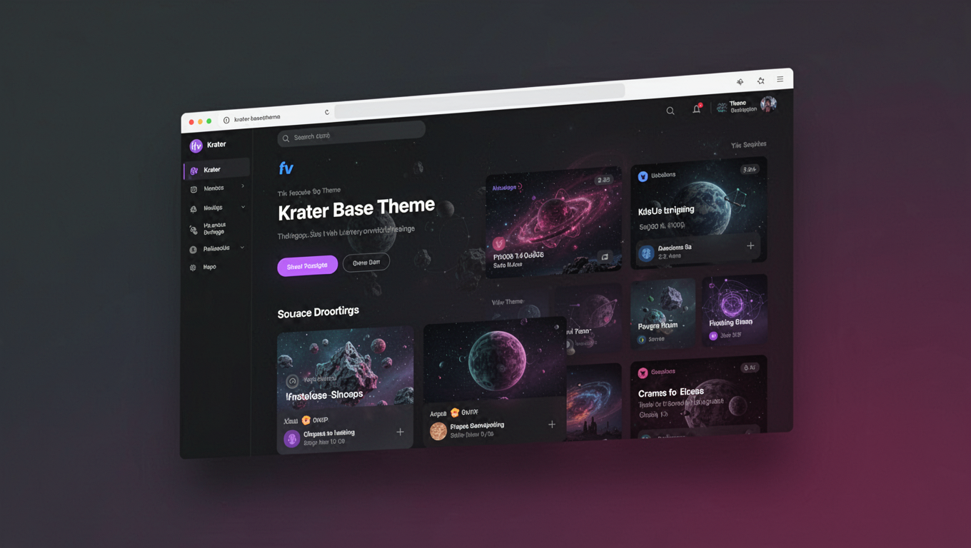 Preview of Krater Base Theme