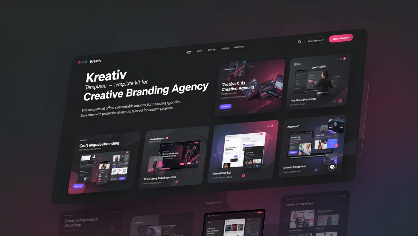 Preview of Kreativ - Template kit for Creative Branding Agency