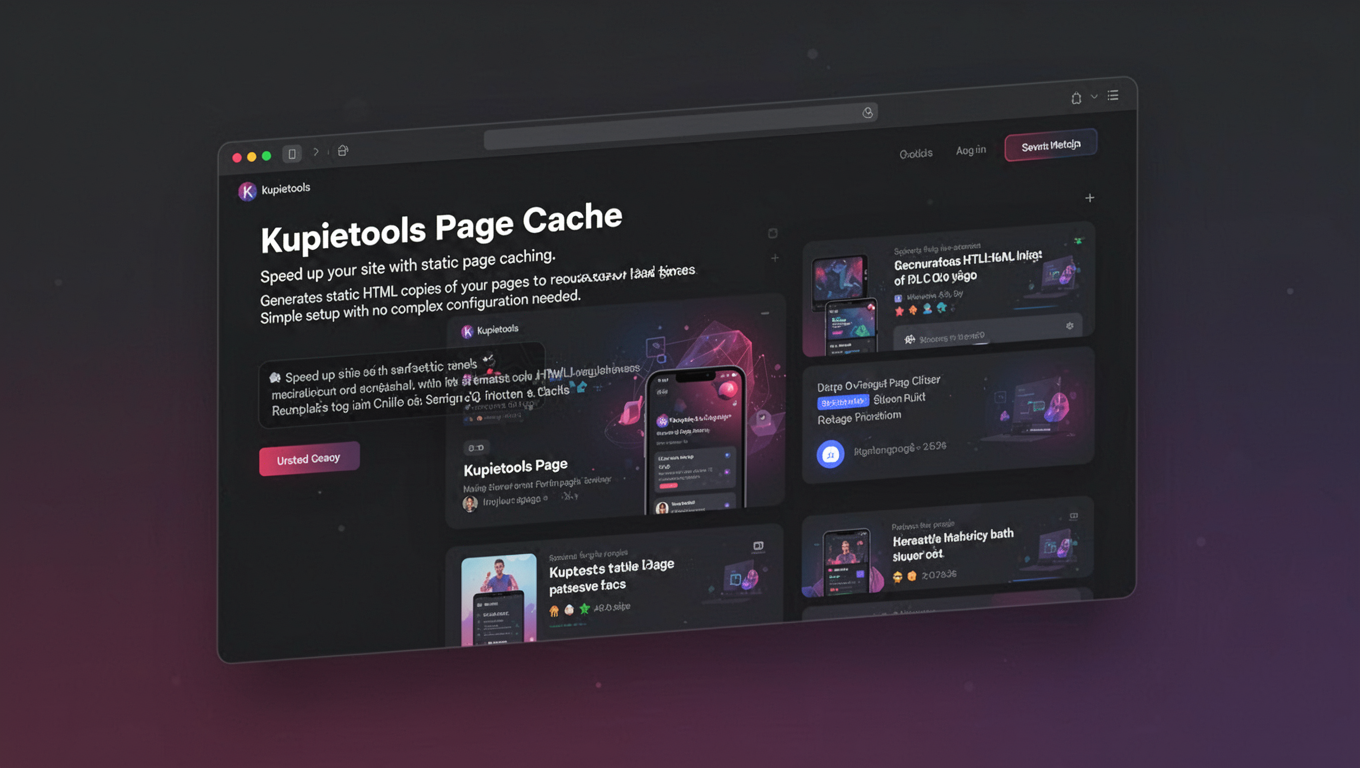 Preview of Kupietools Page Cache