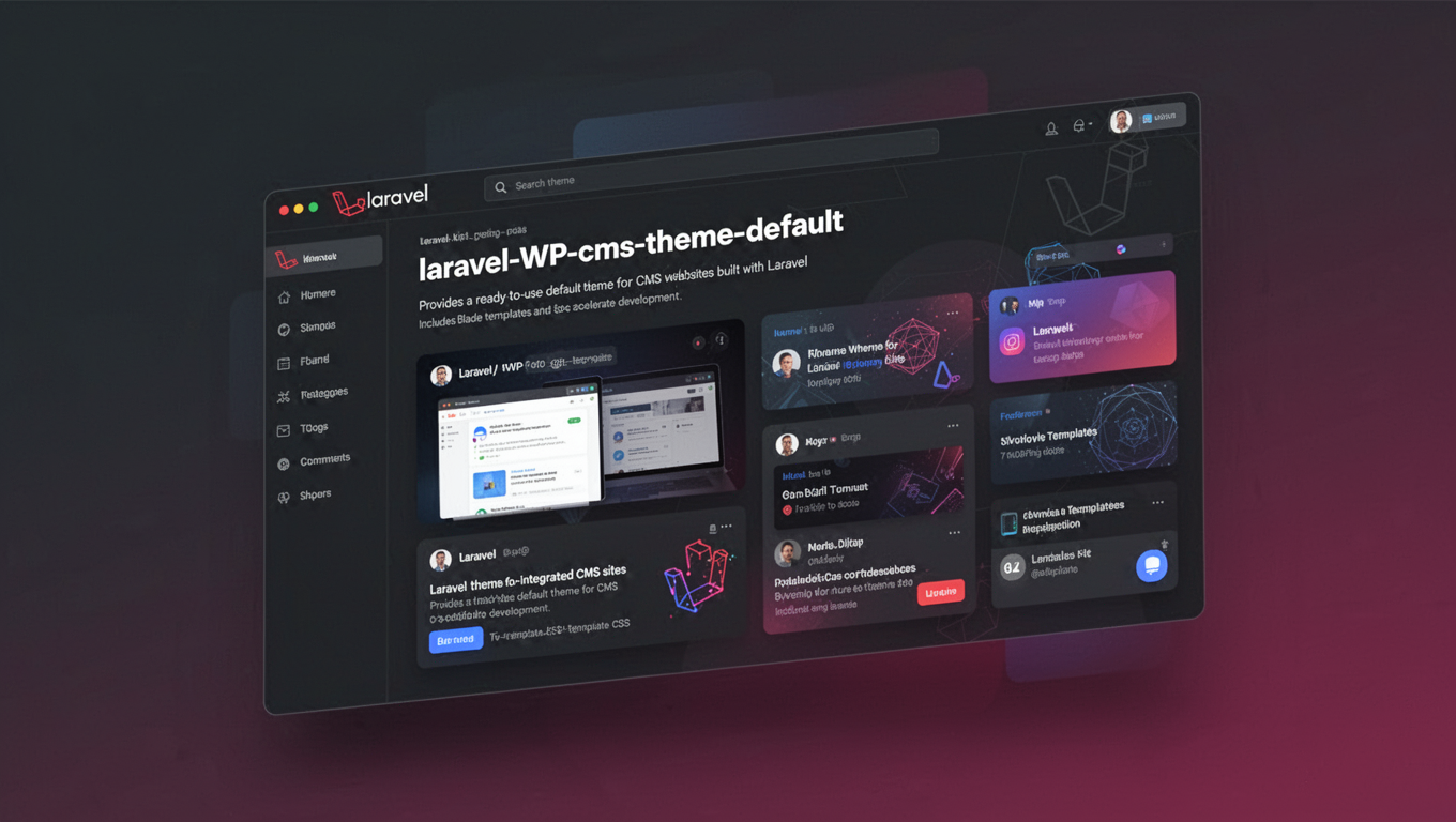 Preview of laravel-WP-cms-theme-default