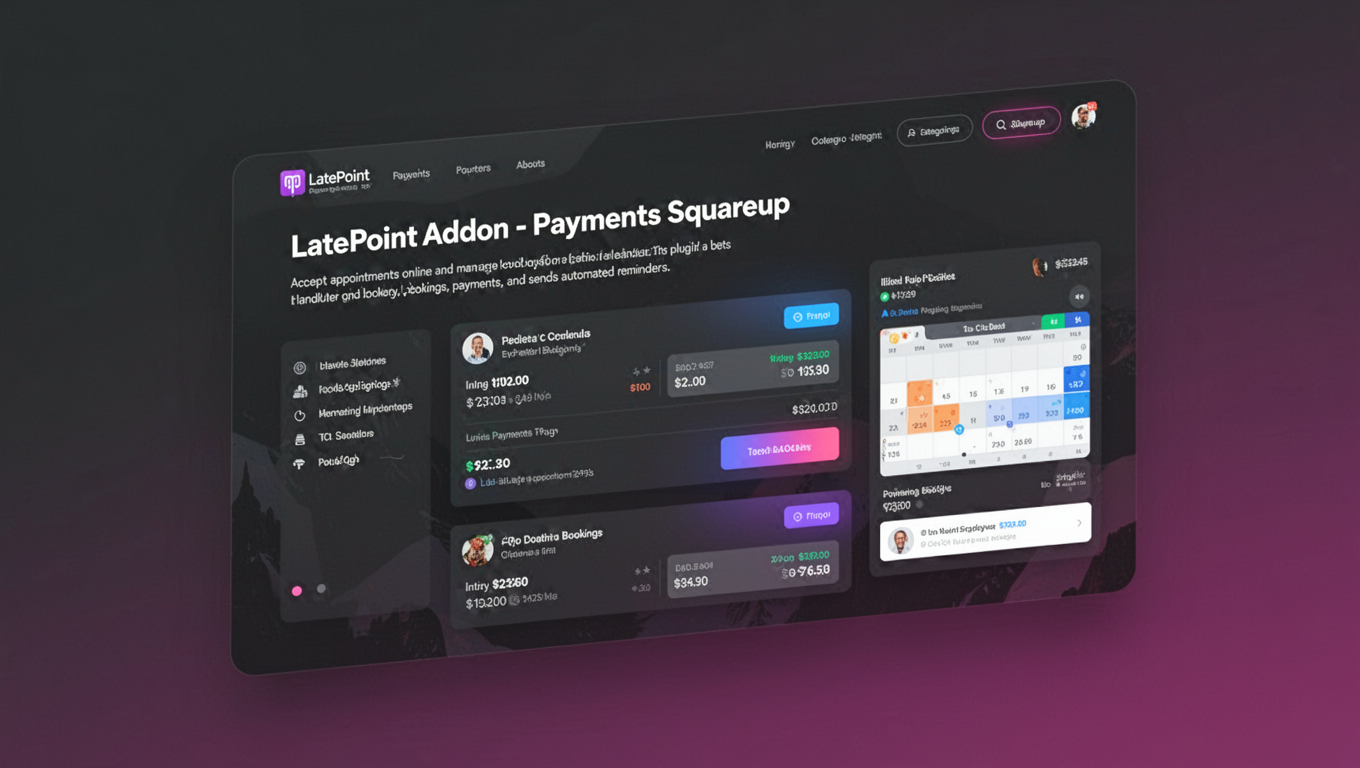 Preview of LatePoint Addon - Payments Squareup