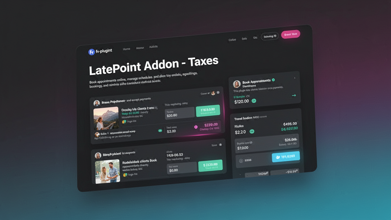 Preview of LatePoint Addon - Taxes
