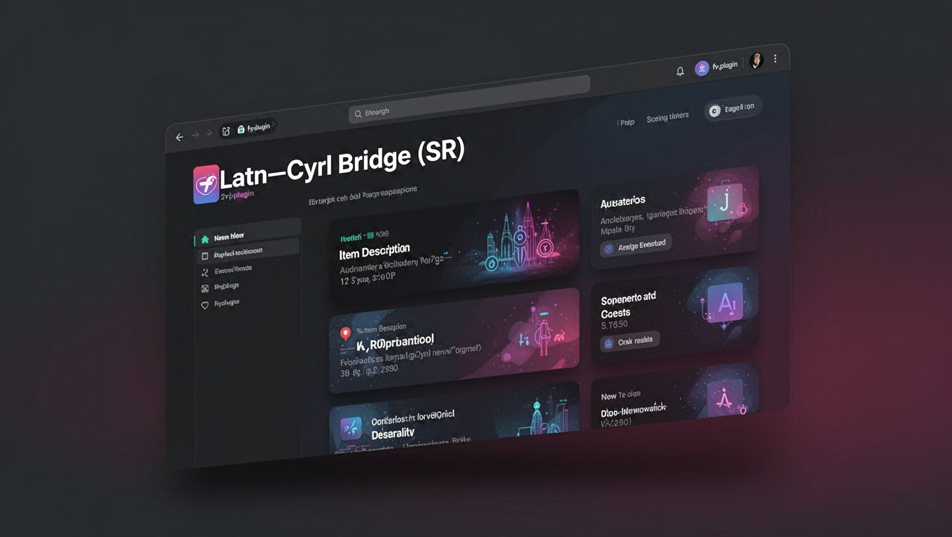 Preview of Latn–Cyrl Bridge (SR)