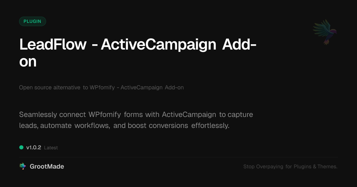 Preview of LeadFlow - ActiveCampaign Add-on