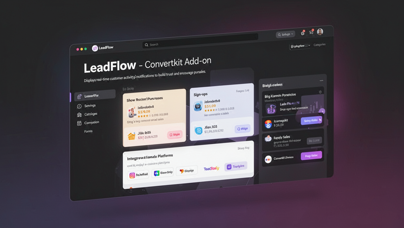 Preview of LeadFlow - ConvertKit Add-on