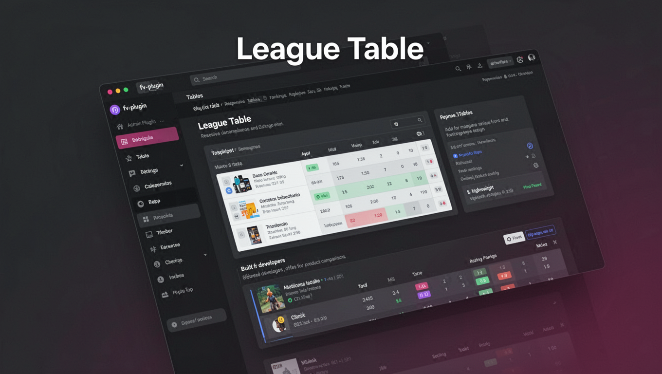 Preview of League Table