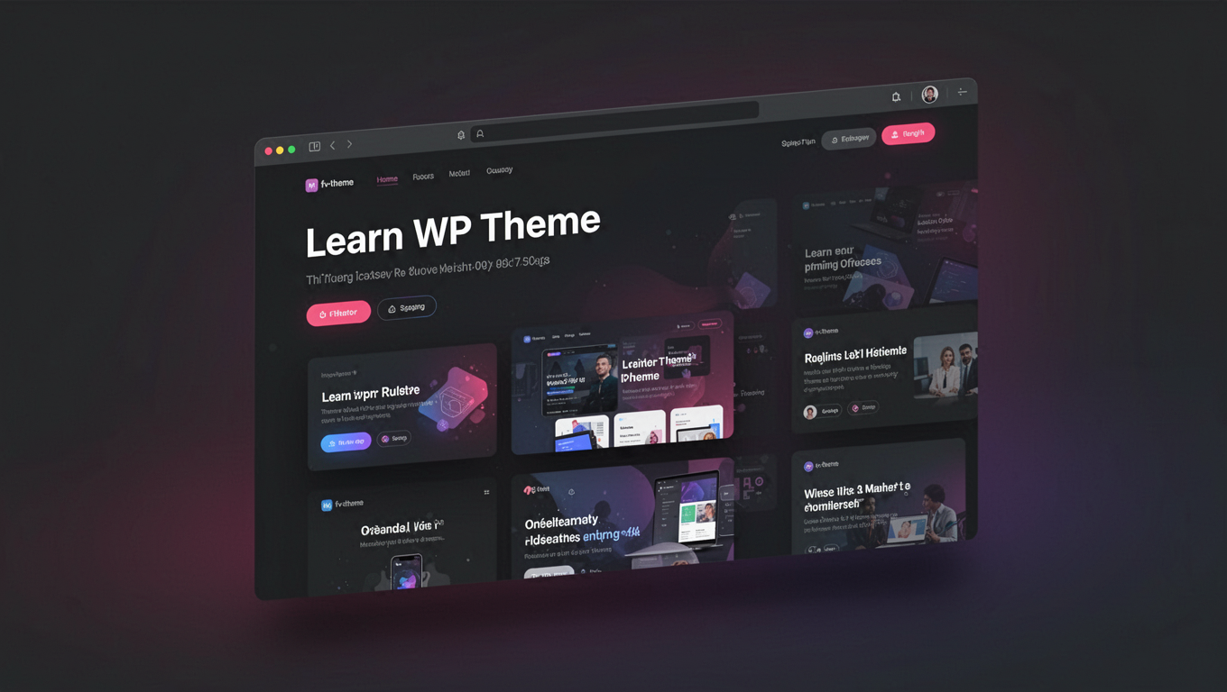 Preview of Learn WP Theme