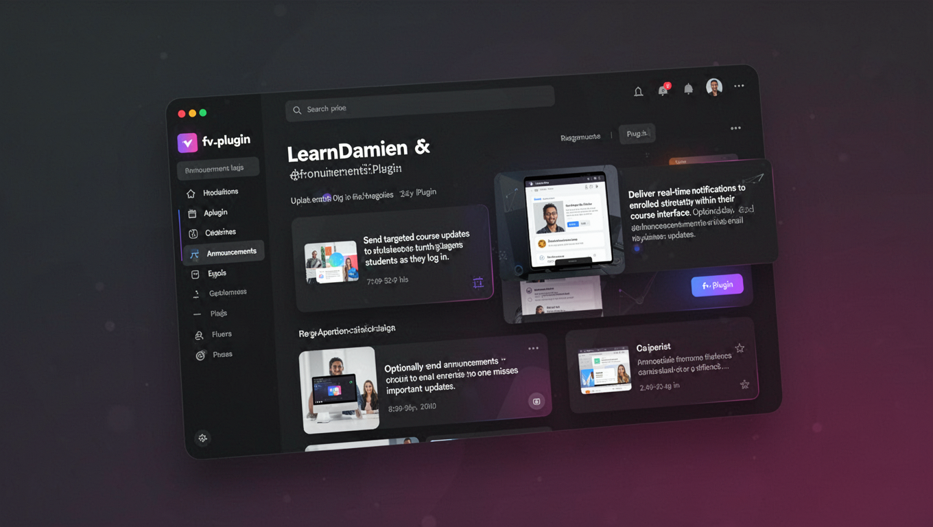 Preview of LearnDamien - Announcements