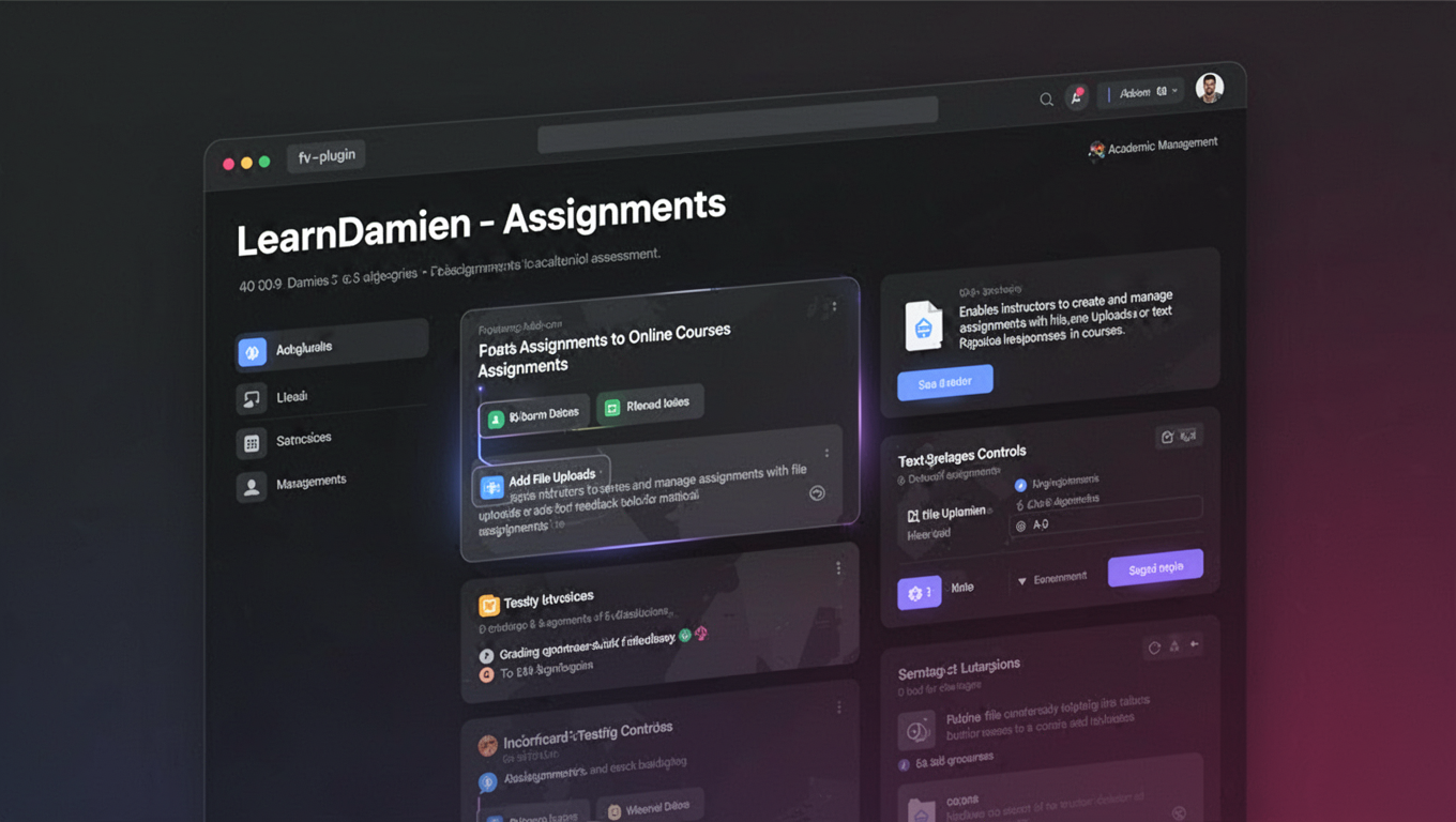 Preview of LearnDamien - Assignments