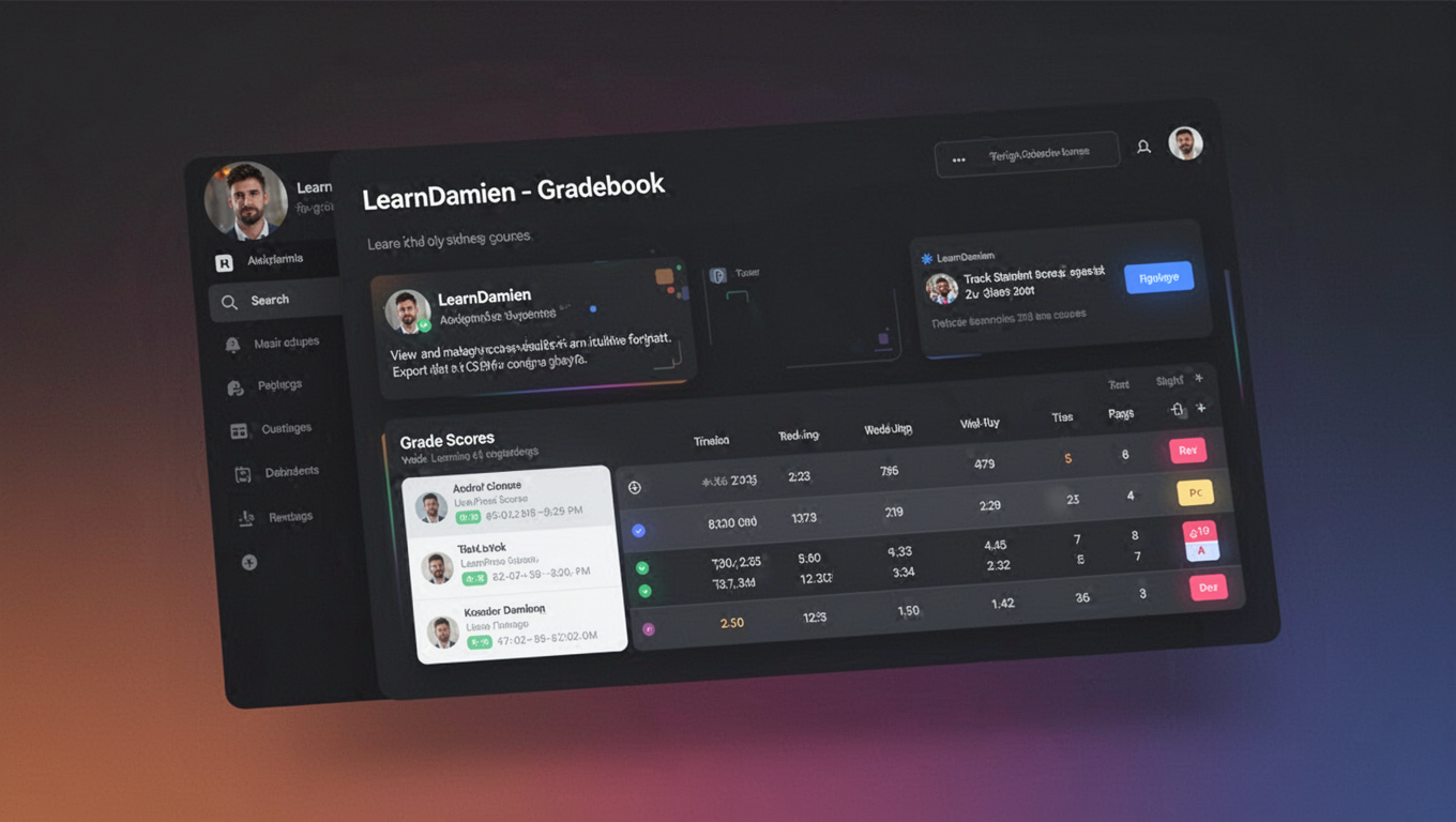 Preview of LearnDamien - Gradebook