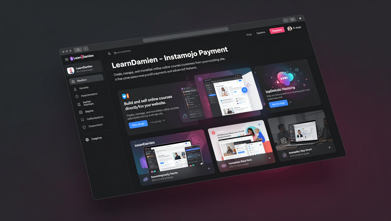 Preview of LearnDamien - Instamojo Payment