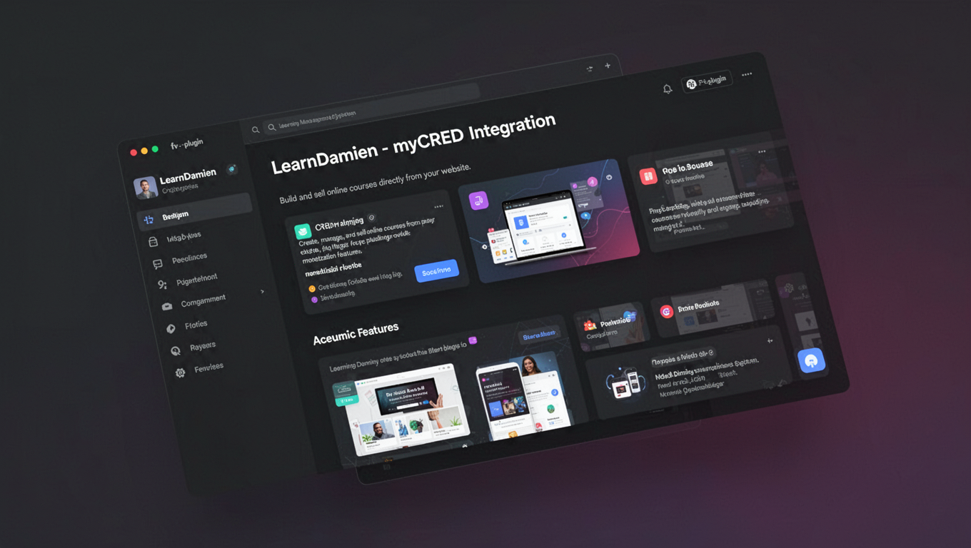 Preview of LearnDamien - myCRED Integration
