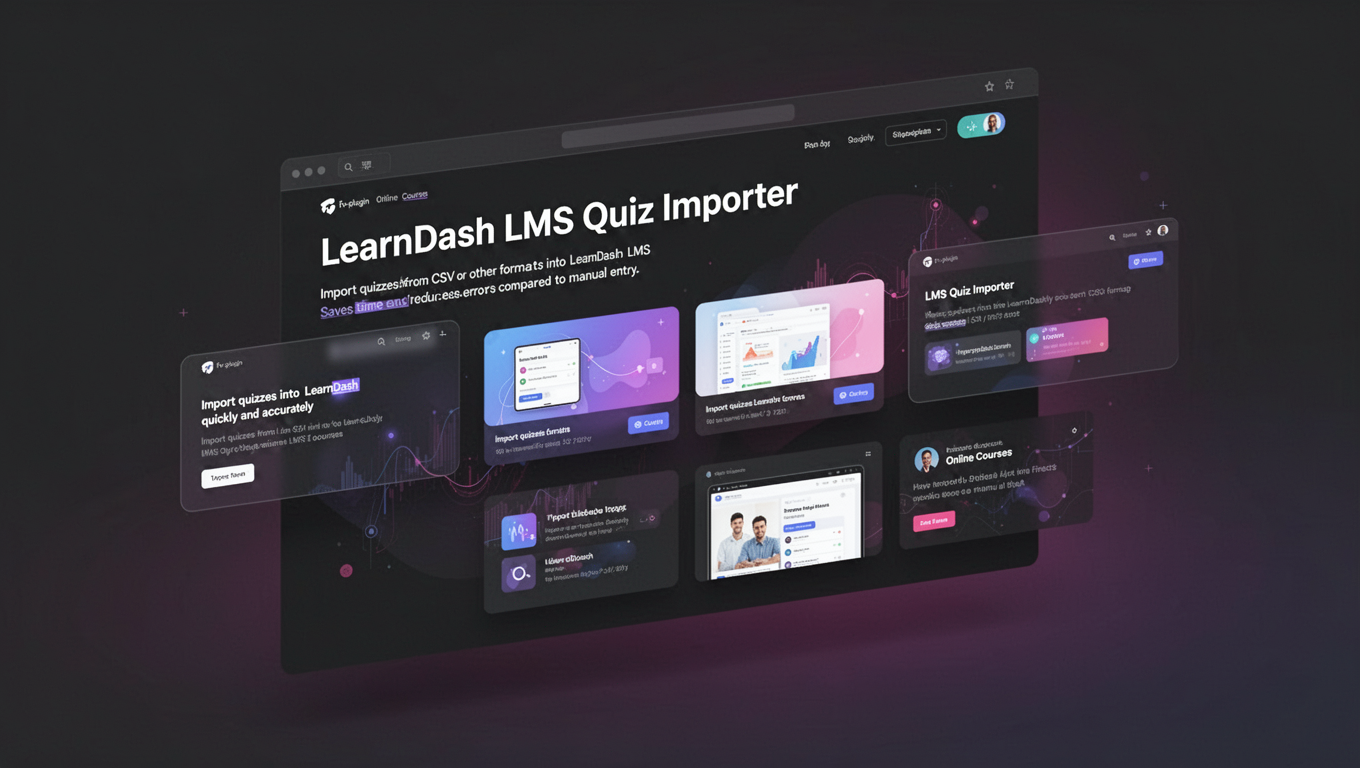 Preview of LearnDash LMS Quiz Importer
