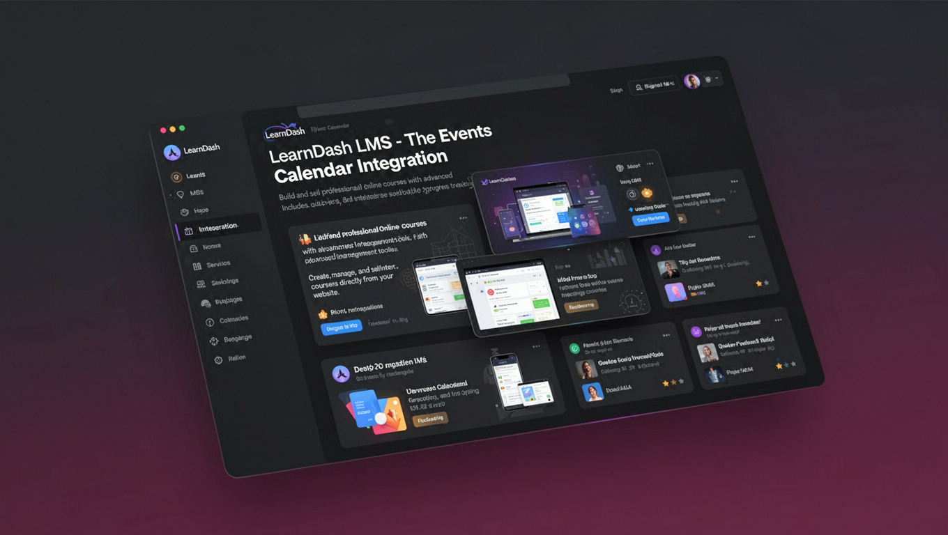 Preview of LearnDash LMS - The Events Calendar Integration