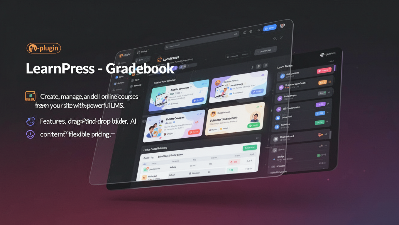 Preview of LearnPress - Gradebook