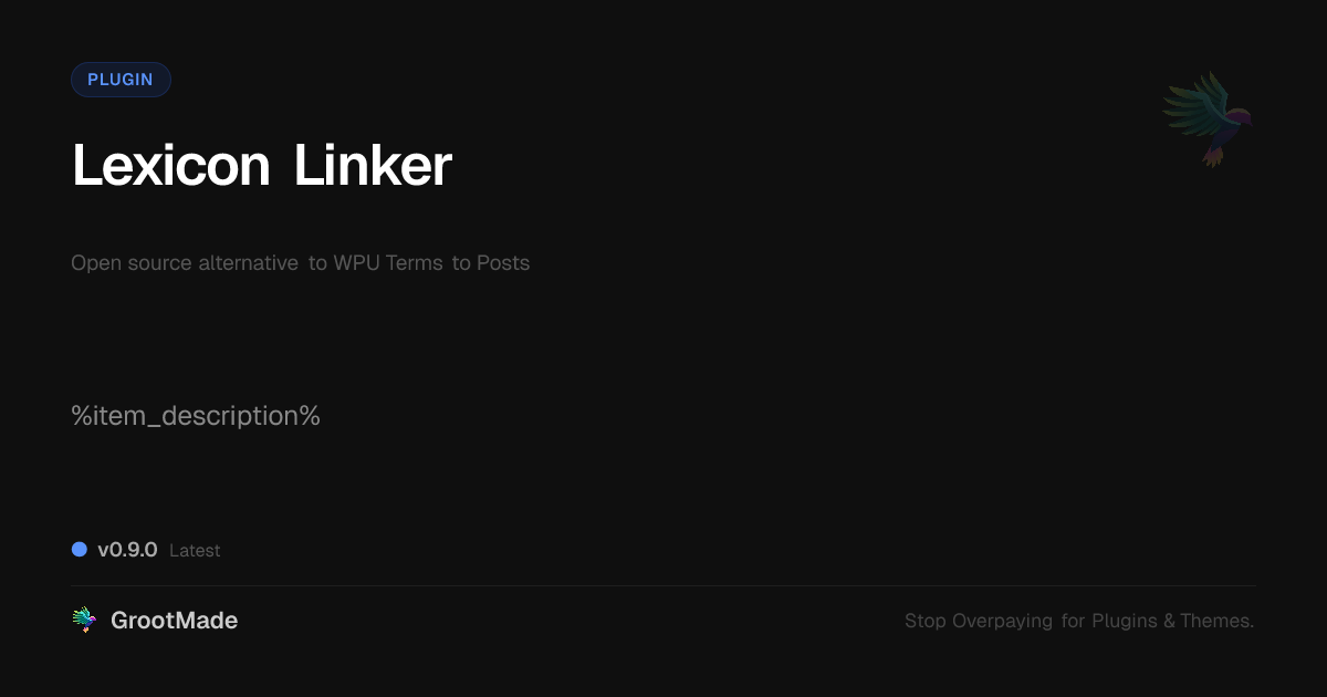 Preview of Lexicon Linker