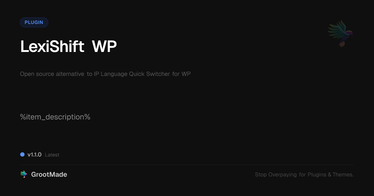 Preview of LexiShift WP