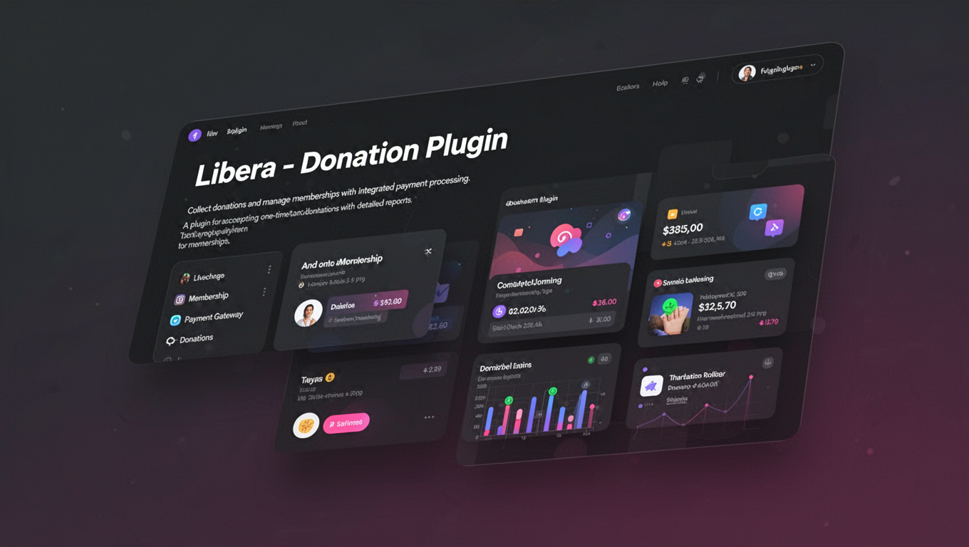 Preview of Libera - Donation Plugin