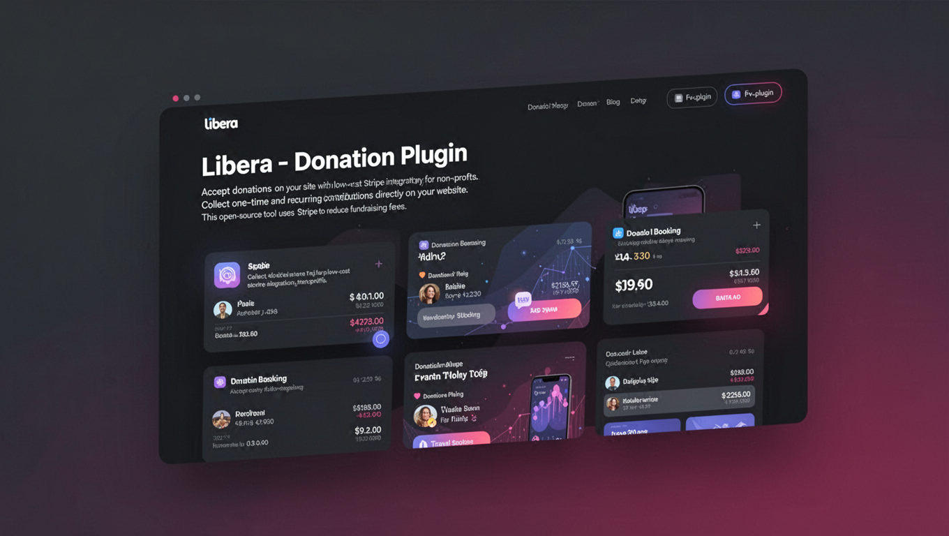 Preview of Libera - Donation Plugin