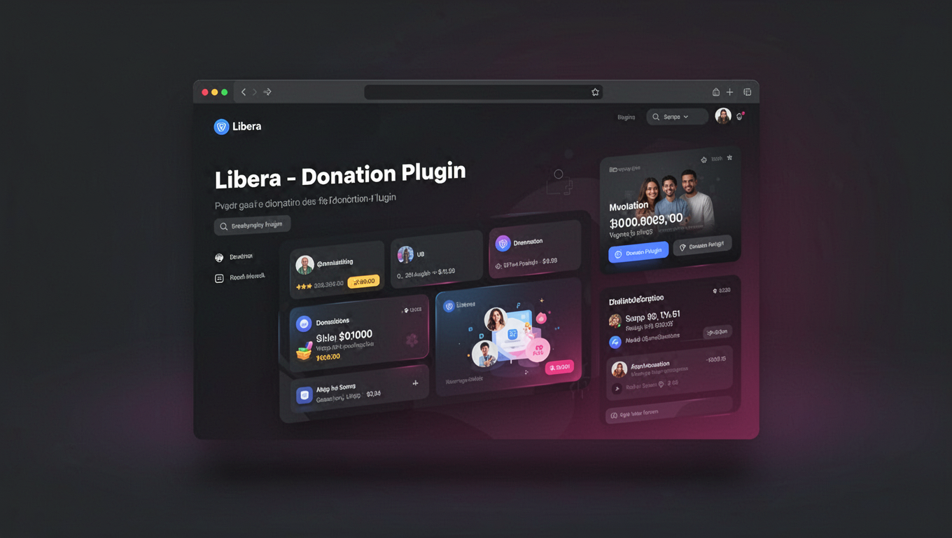 Preview of Libera - Donation Plugin