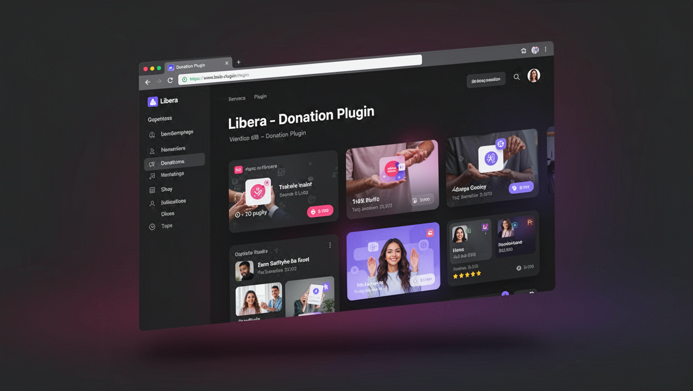Preview of Libera - Donation Plugin